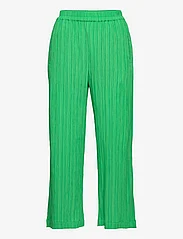 Lindex - Trouser Bella structure croppe - straight leg trousers - strong green - 1