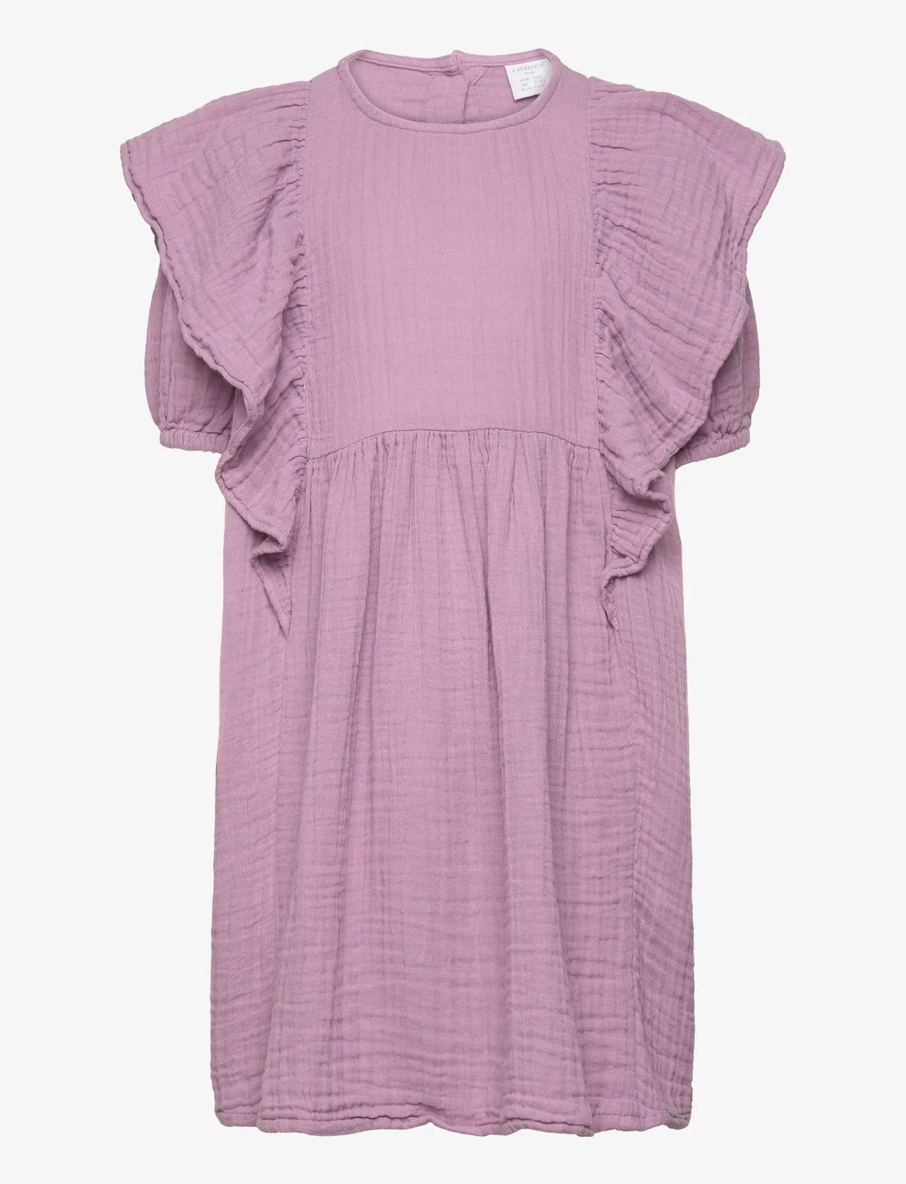 Lindex - Dress loose big frill doublewe - casual jurken met korte mouwen - light dusty lilac - 0