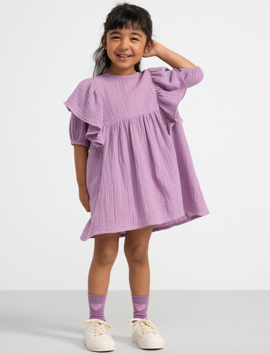 Lindex Dress Loose Big Frill Doublewe Dresses Boozt
