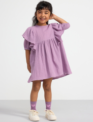Lindex - Dress loose big frill doublewe - short-sleeved casual dresses - light dusty lilac - 2