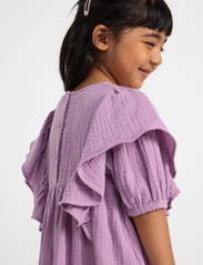 Lindex - Dress loose big frill doublewe - short-sleeved casual dresses - light dusty lilac - 3