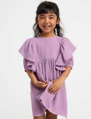 Lindex - Dress loose big frill doublewe - short-sleeved casual dresses - light dusty lilac - 4