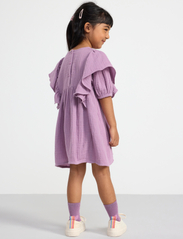 Lindex - Dress loose big frill doublewe - short-sleeved casual dresses - light dusty lilac - 5