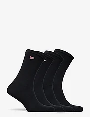Lindex - Sock 4 p placed heart - najniższe ceny - black - 1