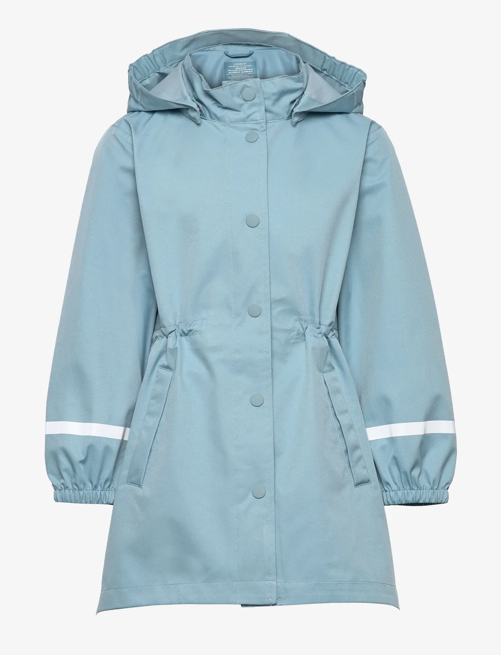 Girls blue top rain coat