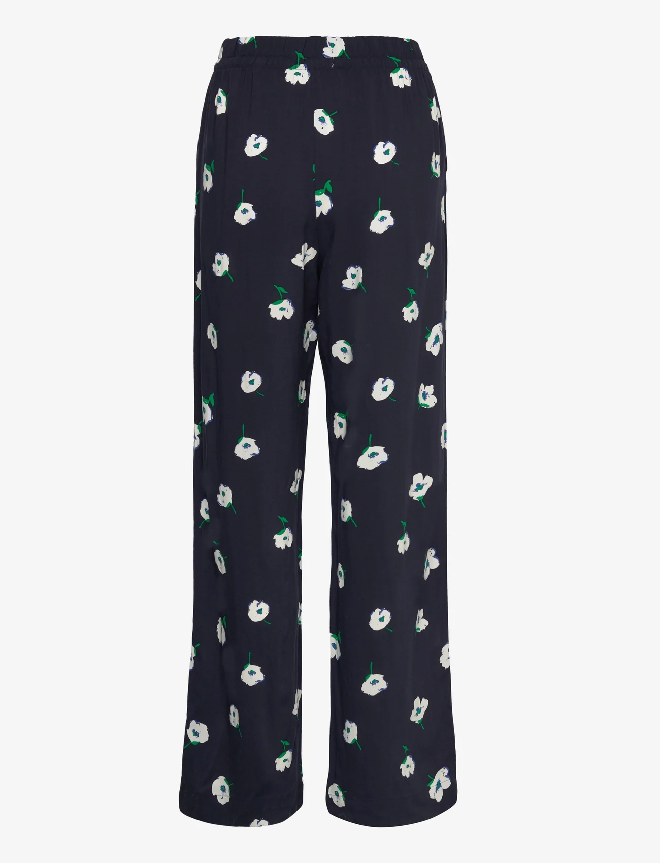 Lindex - Trousers Bella printed - joggers copy - navy - 1