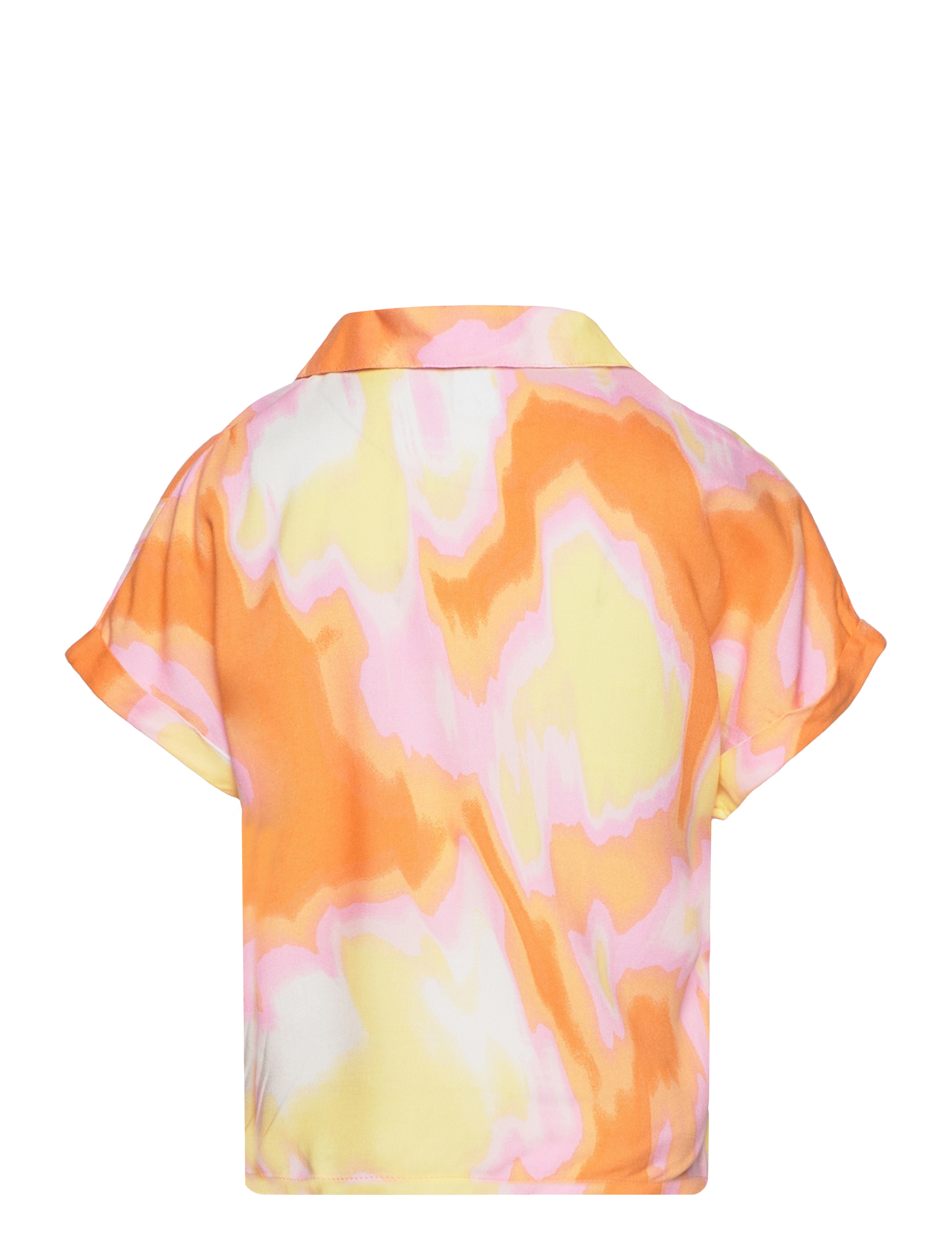 Lindex - Blouse shirt viscose aop - gode sommertilbud - light orange - 2
