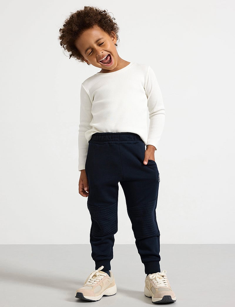 Lindex - Trousers essential Knee - jogginghosen - dark navy - 0