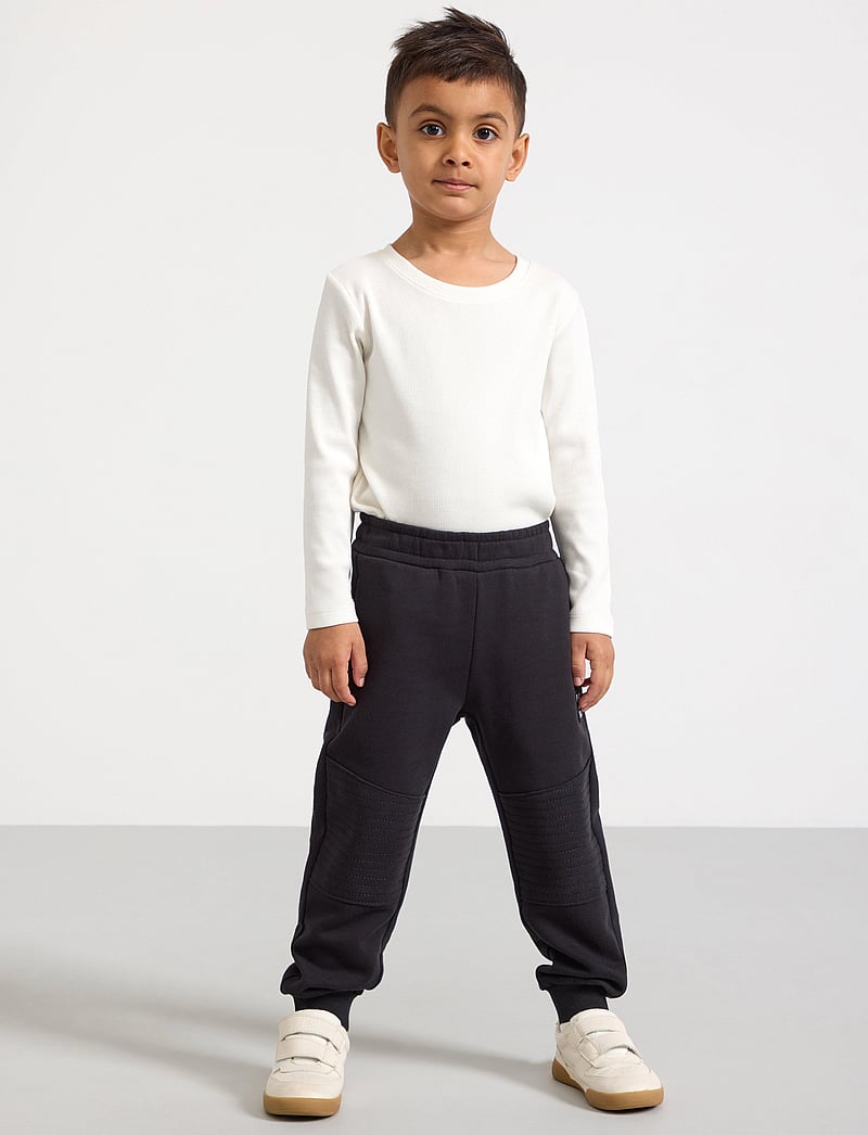 Lindex - Trousers essential Knee - jogginghosen - off black - 0