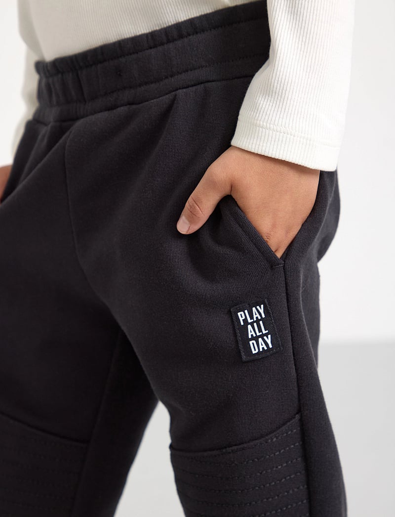 Lindex - Trousers essential Knee - jogginghosen - off black - 4