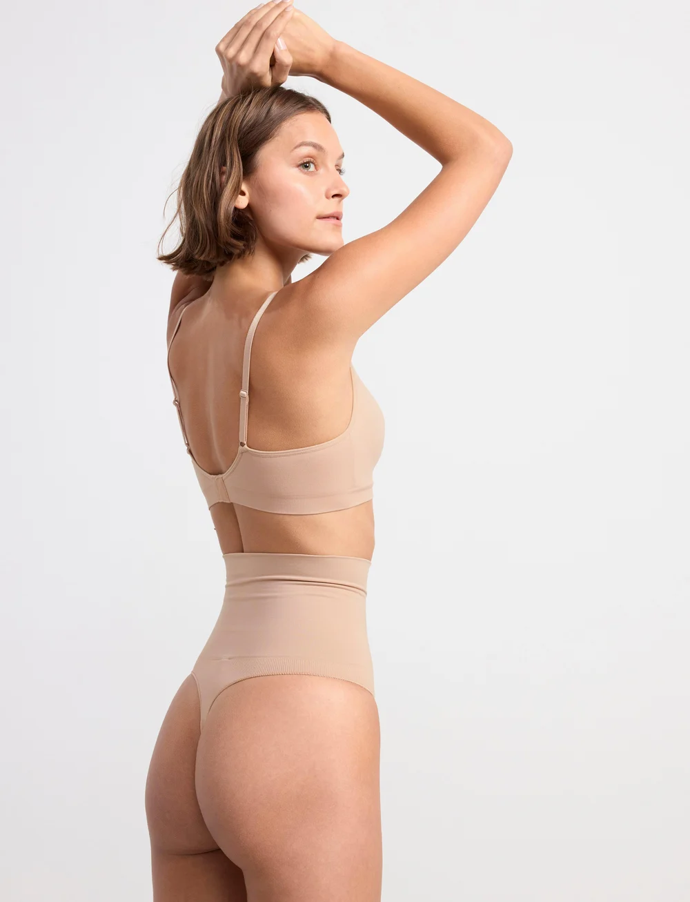Lindex - Girdle Shaping Thong High Sea - formende underdele - beige - 4