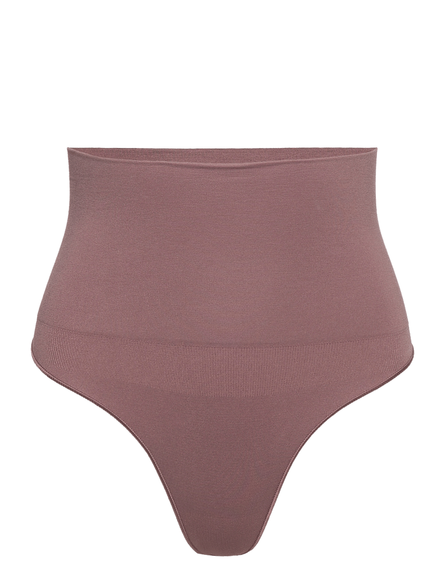 Lindex - Girdle Shaping Thong High Sea - formende underdele - dark dusty brown - 1