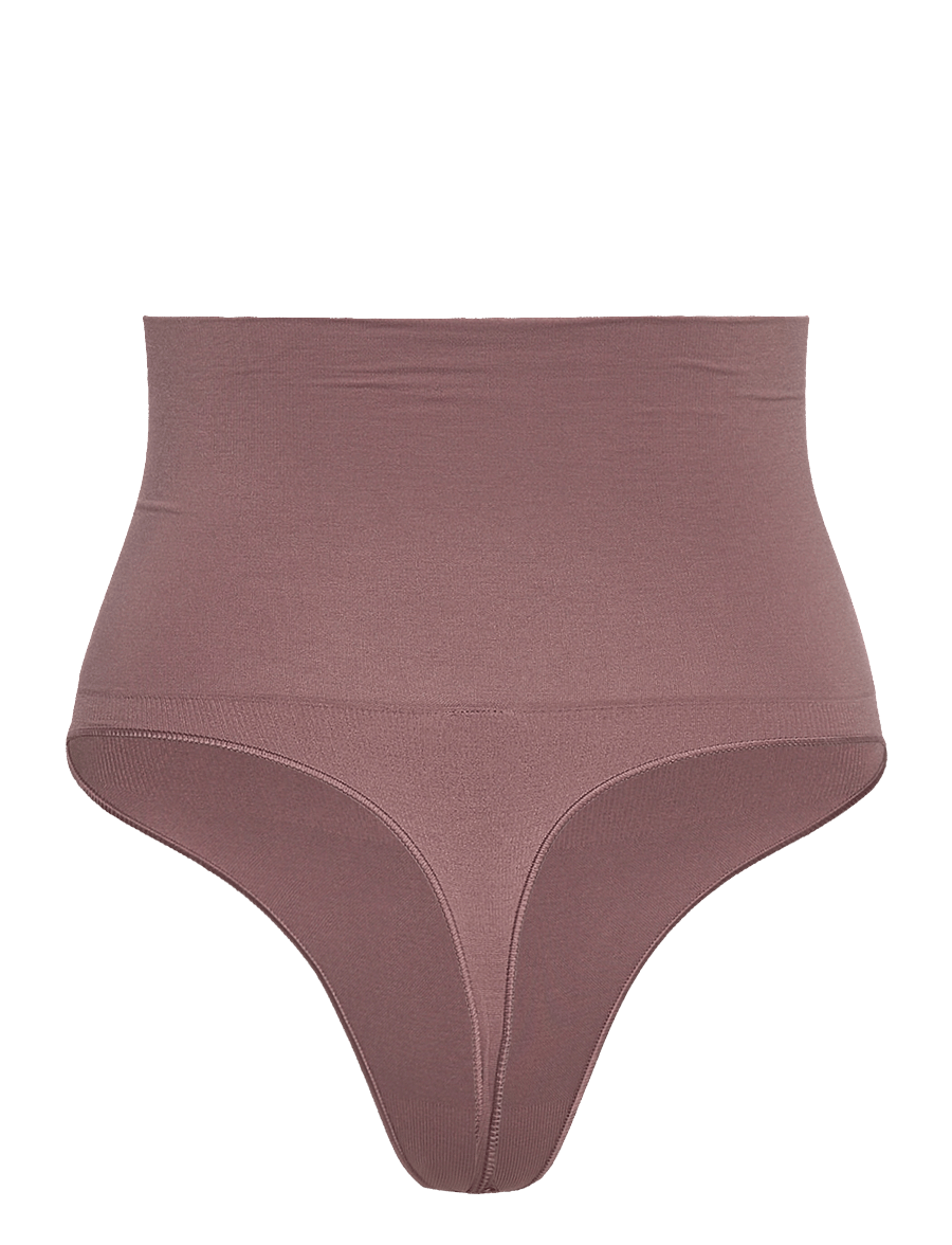 Lindex - Girdle Shaping Thong High Sea - formende underdele - dark dusty brown - 2