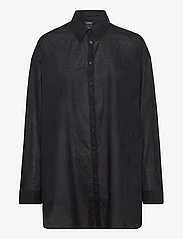 Lindex - Shirt Elly - pikkade varrukatega särgid - black - 0