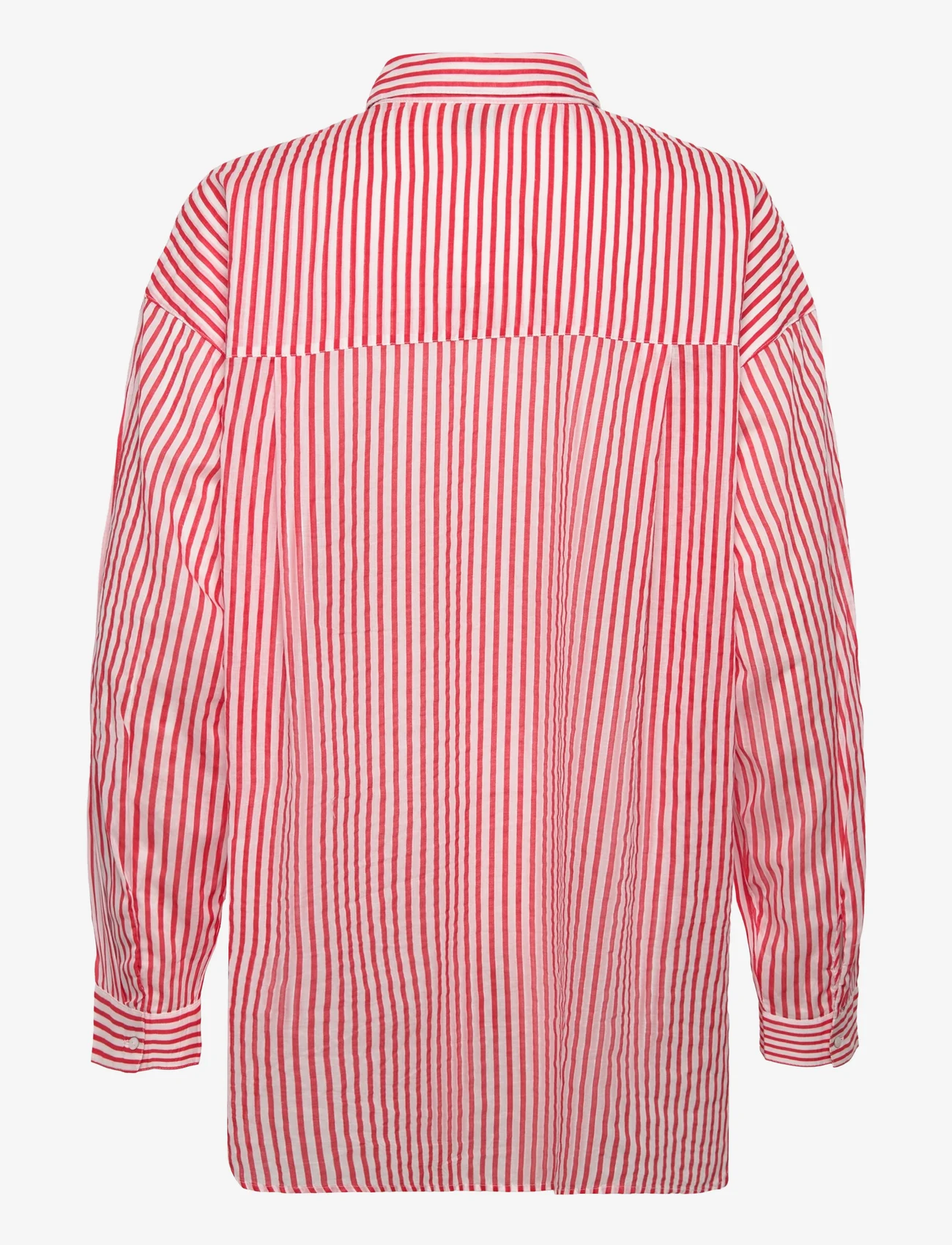 Lindex - Shirt Elly - long-sleeved shirts - red - 1