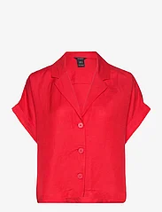 Lindex - Shirt Lillie short sleeve - kurzärmlige hemden - strong red - 0