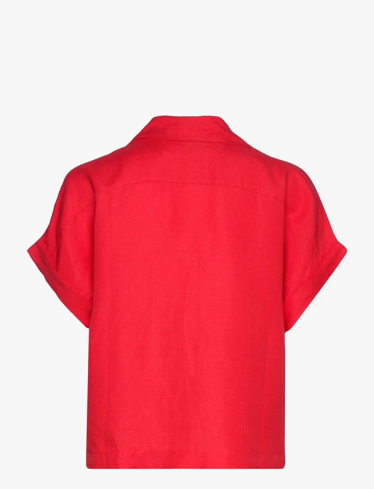 Lindex - Shirt Lillie short sleeve - marškiniai trumpomis rankovėmis - strong red - 1