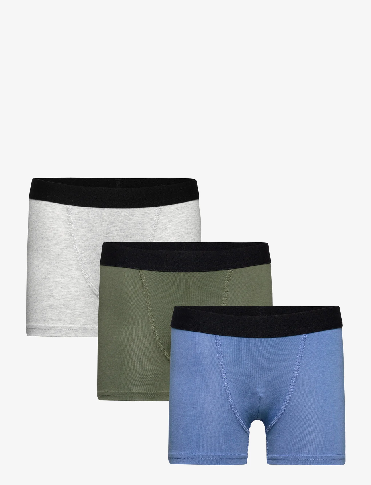 Lindex - Boxer BB NYC Solid 3 pack - underbukser - dusty blue - 0