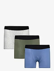 Lindex - Boxer BB NYC Solid 3 pack - underbukser - dusty blue - 0