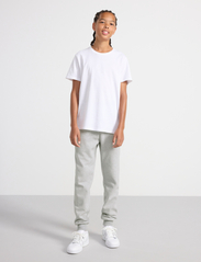 Lindex - Trousers basic - trousers - grey melange - 4