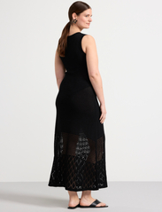 Lindex - Dress Nanna - stickade klänningar - black - 3