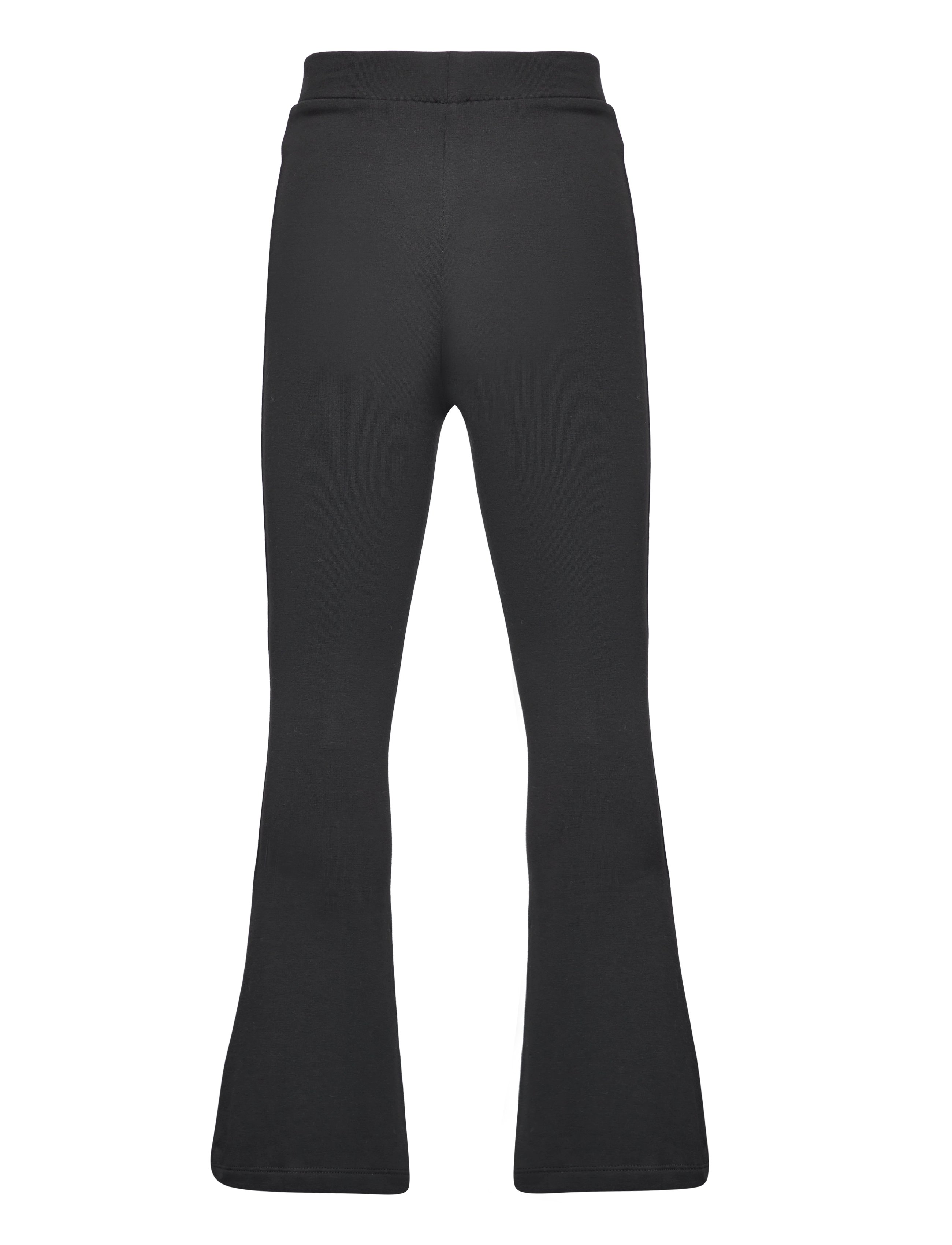 Lindex - Flared leggings with brushed inside - trousers - black - 2