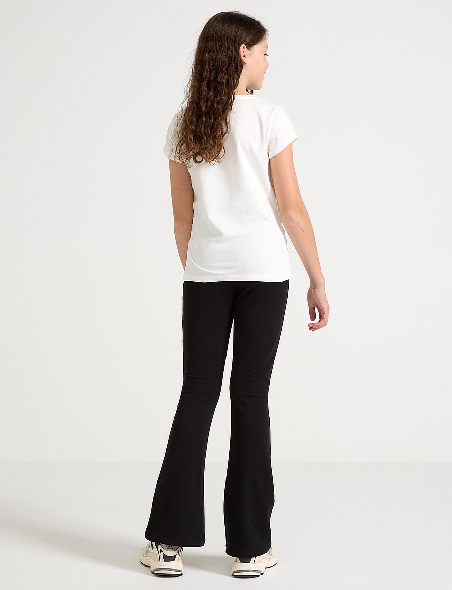 Lindex - Flared leggings with brushed inside - bukser - black - 3