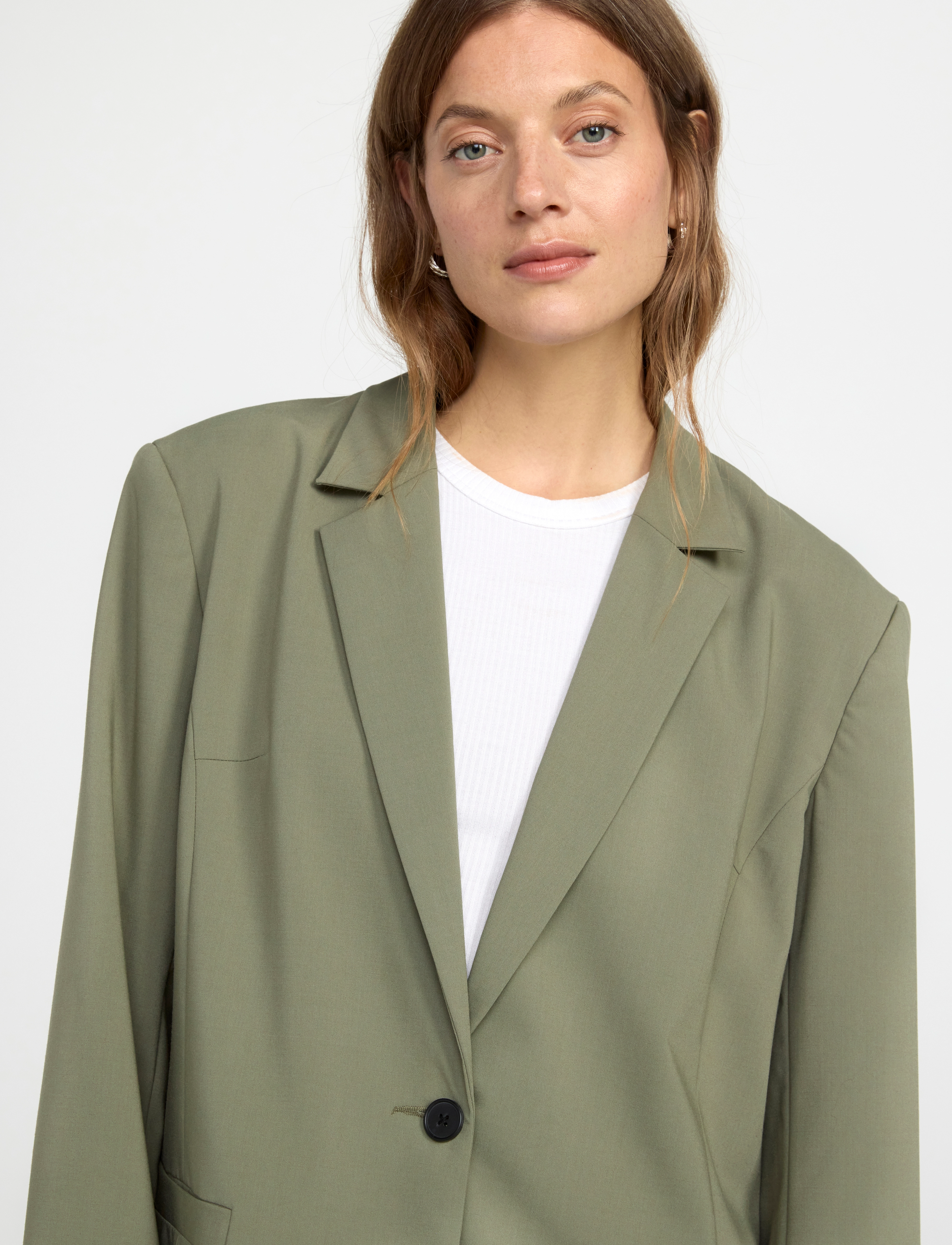 Lindex - Blazer Vilda - einreihige blazer - dark khaki - 3