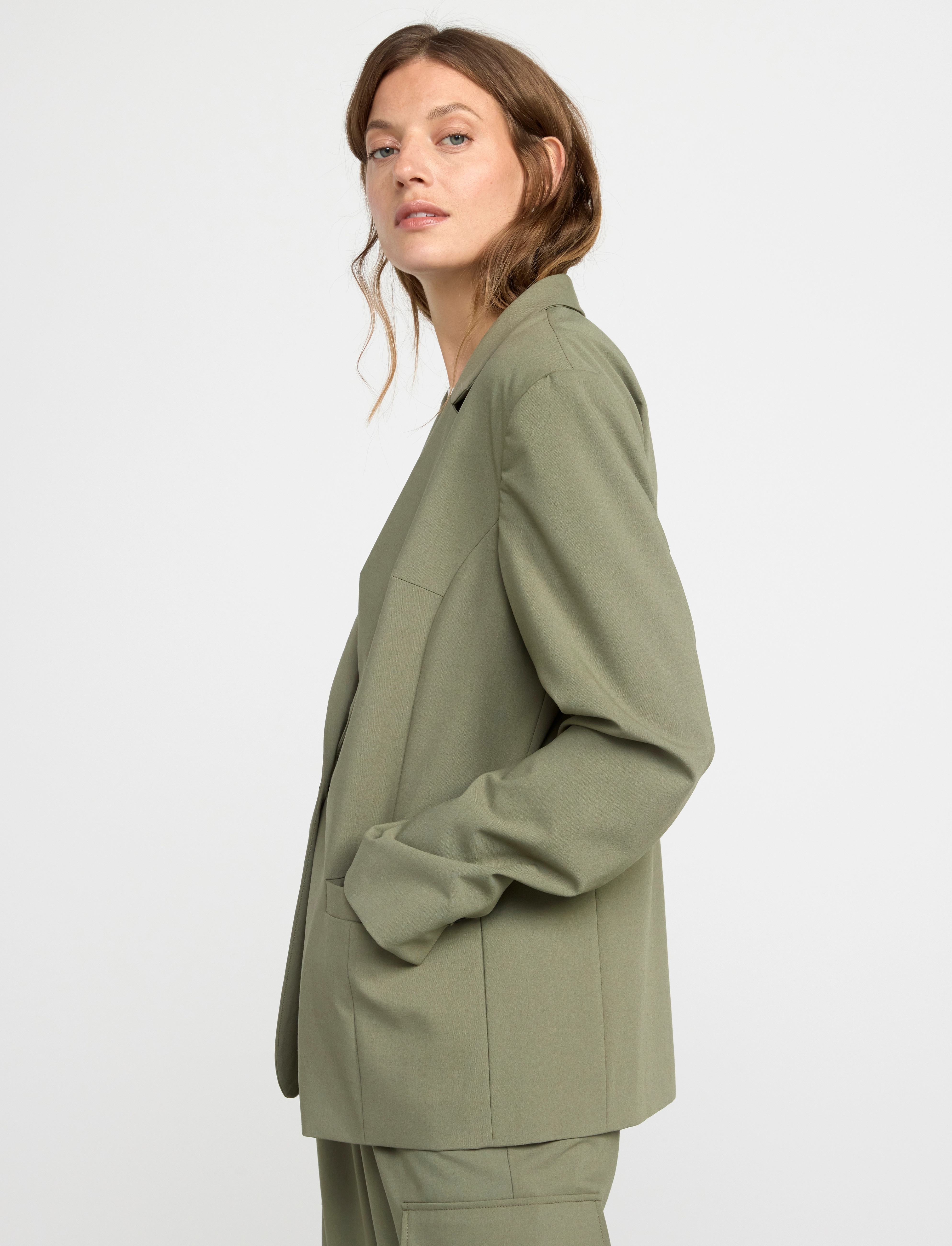 Lindex - Blazer Vilda - einreihige blazer - dark khaki - 5