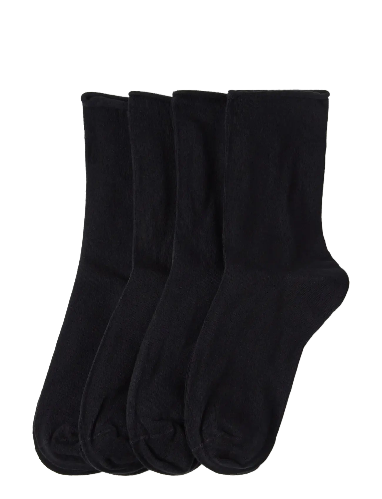 Lindex 4-Pack Socks, Kvinder, 4-Pak Strømper, Sort, Str: 39/41