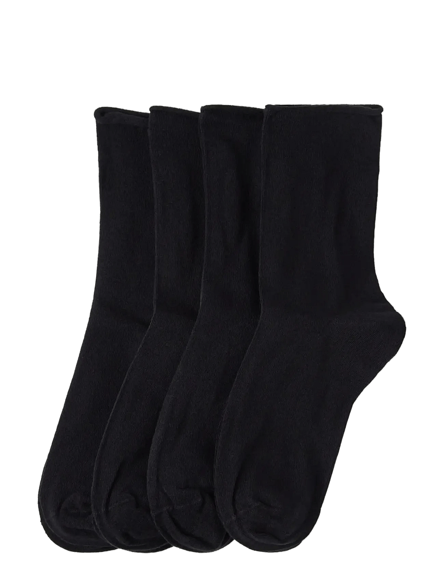 Lindex - 4-pack socks - klassikalised sokid - black - 0