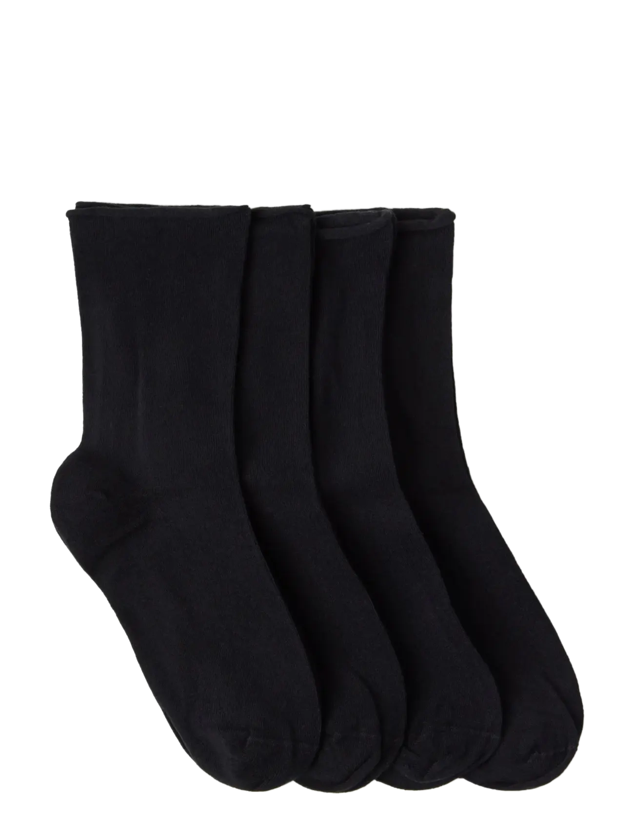 Lindex - 4-pack socks - vanlige sokker - black - 1