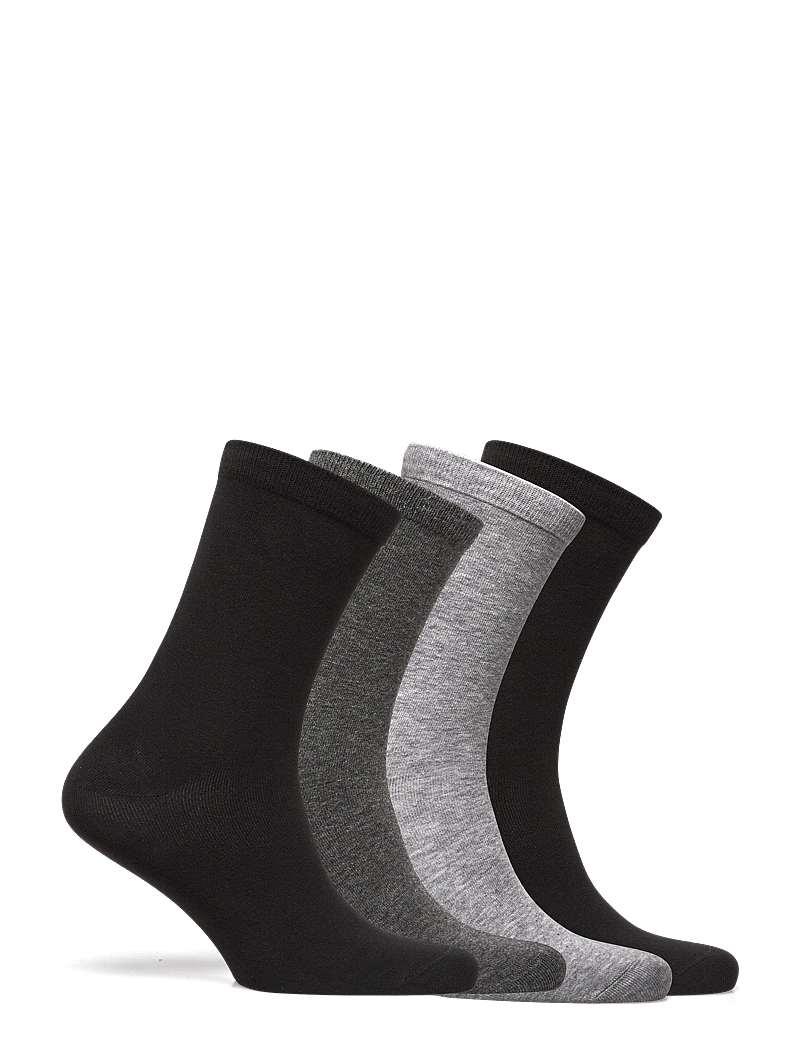 Lindex - 4-pack socks - vanliga strumpor - anthracite - 2