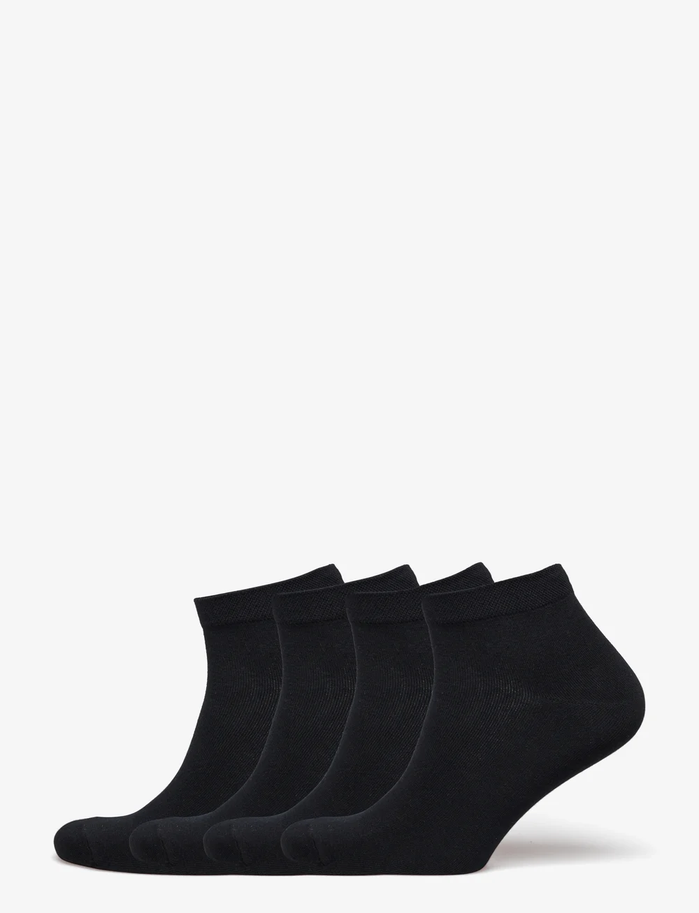 Lindex - Sock ankle 4 p Basic pique - lühikese säärega sokid - black - 0