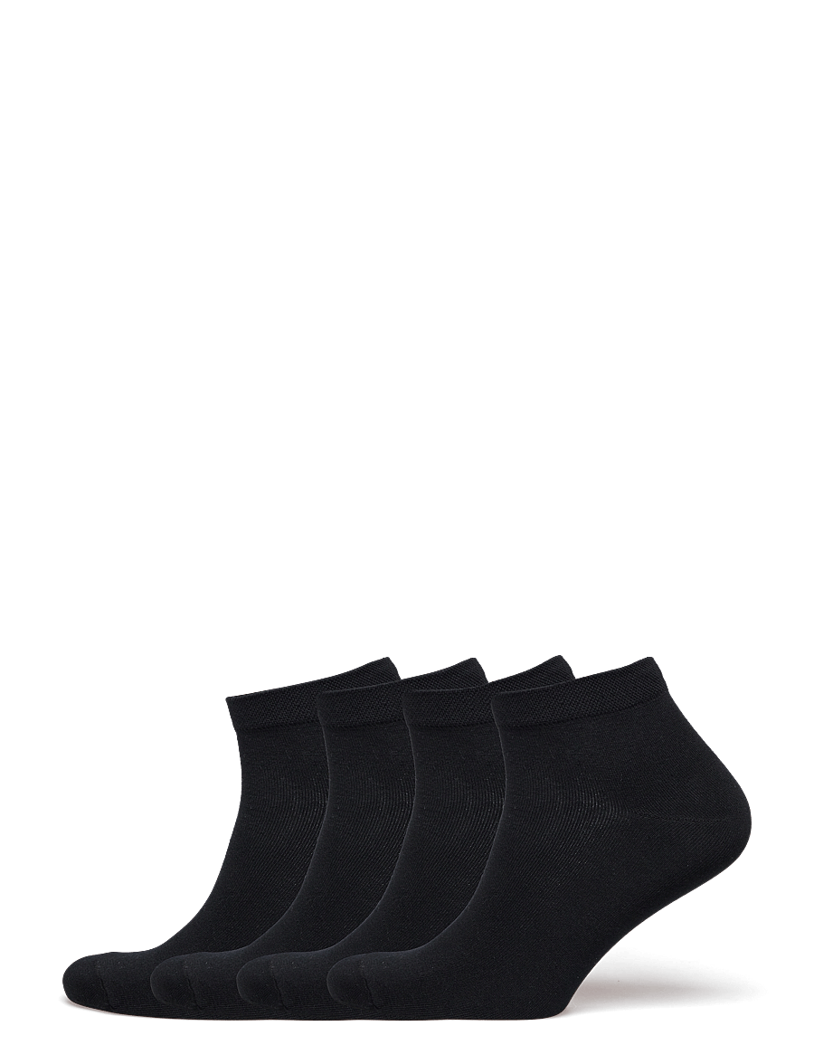 Lindex - 4-pack ankle socks - ankelstrømper - black - 0