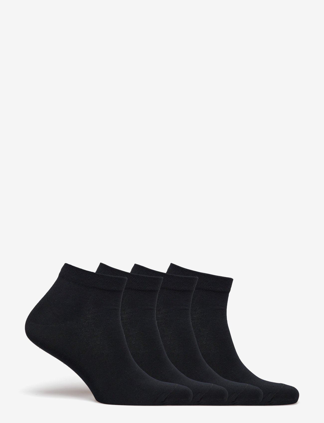 Lindex - 4-pack ankle socks - sneackersocken - black - 1