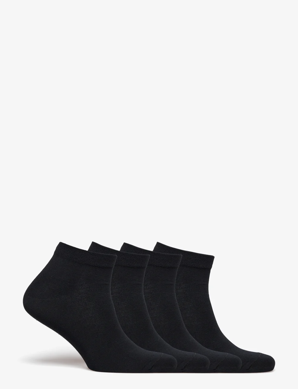 Lindex - Sock ankle 4 p Basic pique - lühikese säärega sokid - black - 1