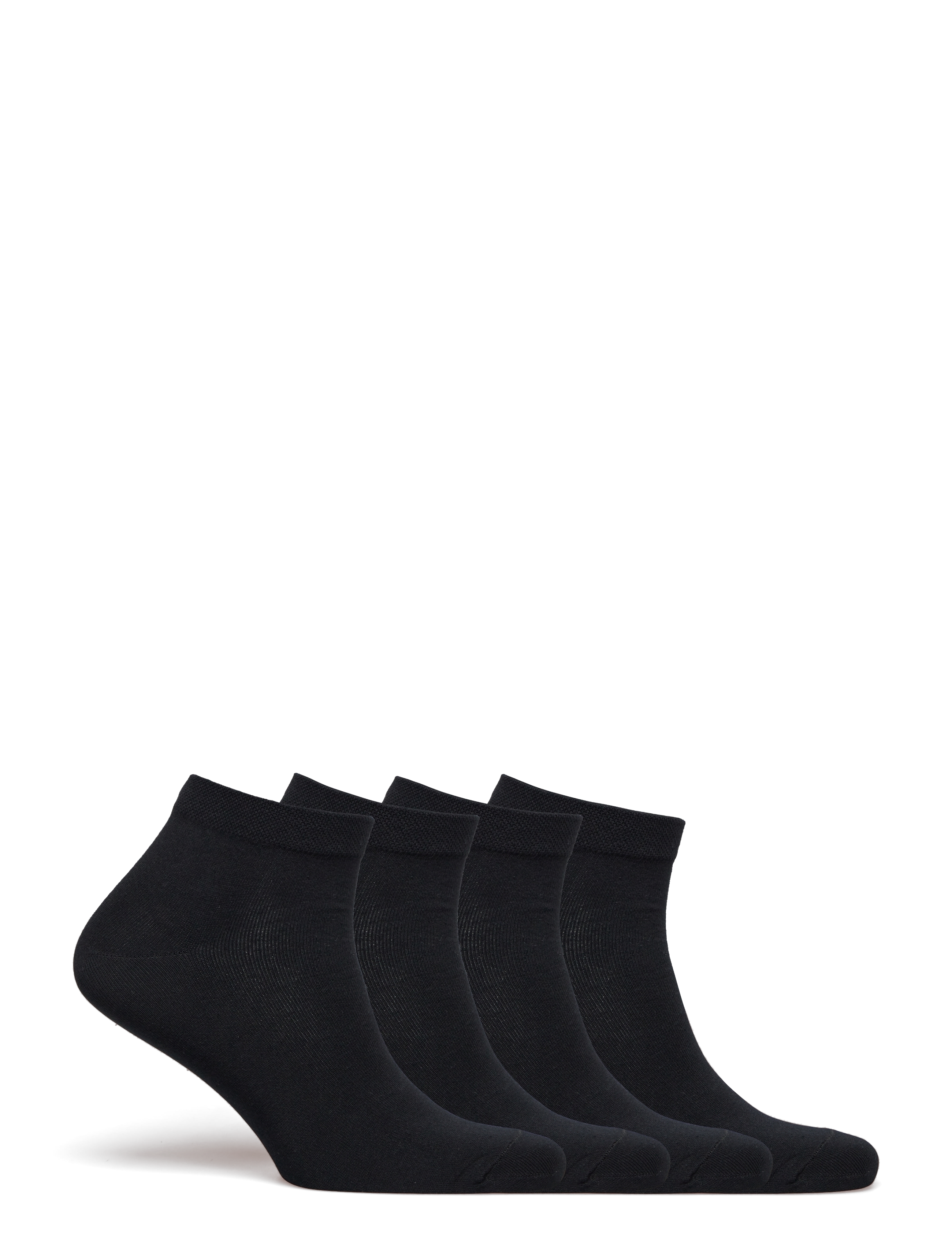 Lindex - 4-pack ankle socks - nilkkasukat - black - 1