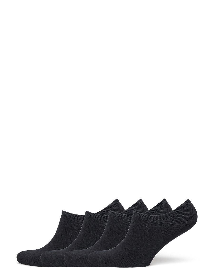 Lindex - 4-pack low ankle socks - sneackersocken - black - 0