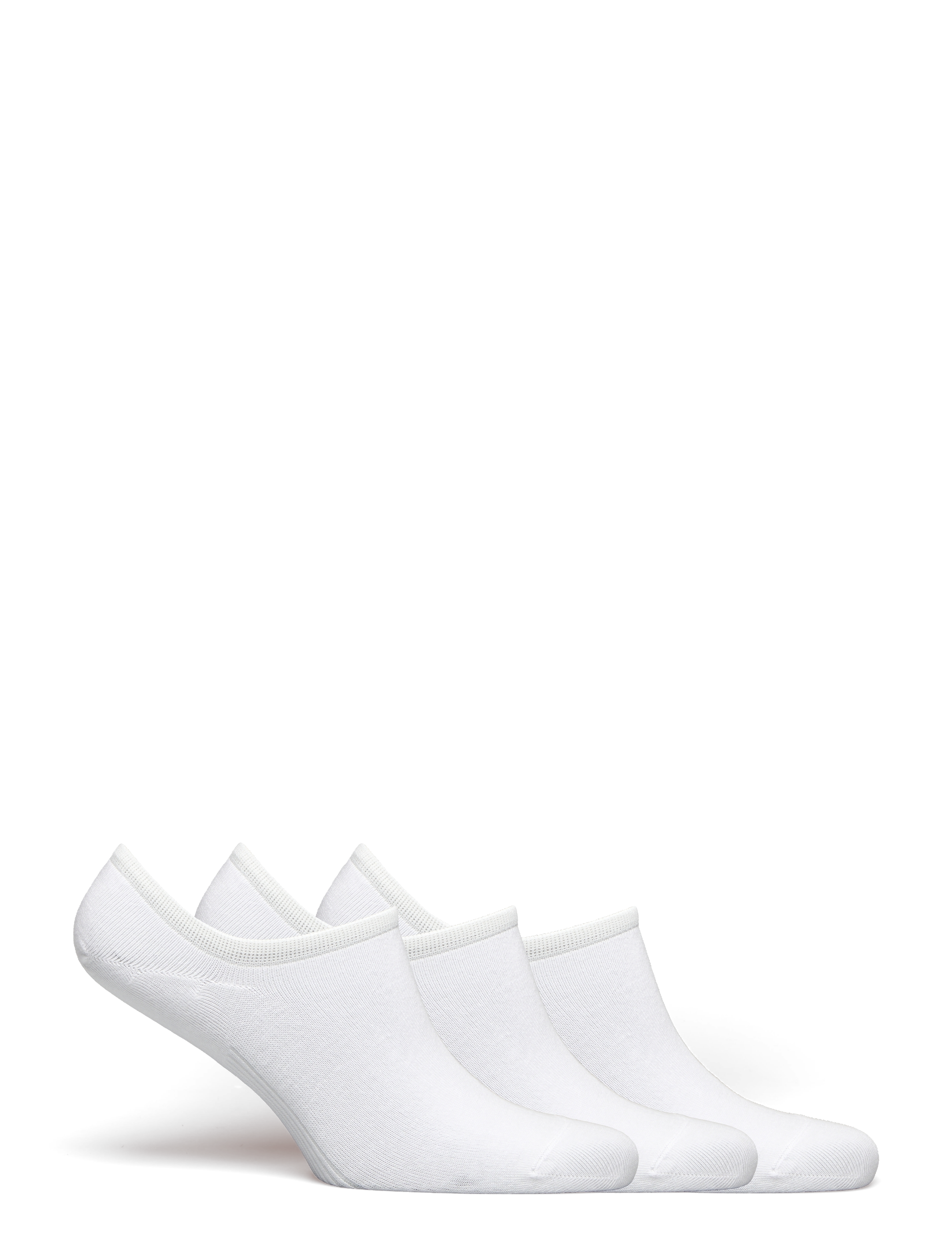 Lindex - 4-pack low ankle socks - ankelstrømper - white - 1