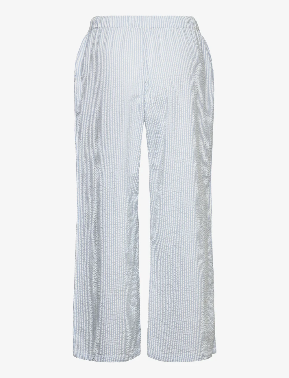 Lindex - Trousers pyjama seersucker - natbukser - blue - 2