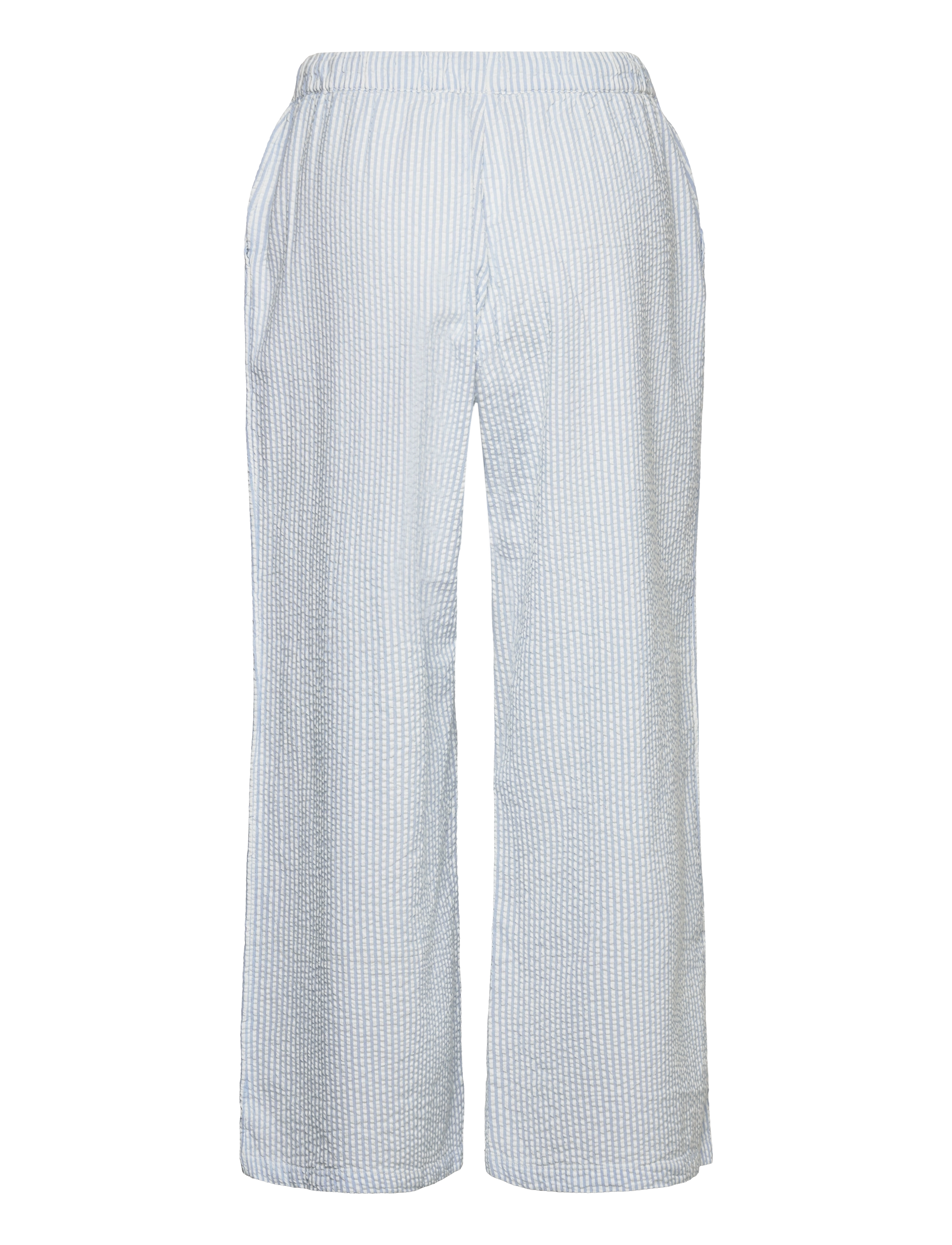Lindex - Cropped pyjama trousers in seersucker - pižaminės kelnės - blue - 2