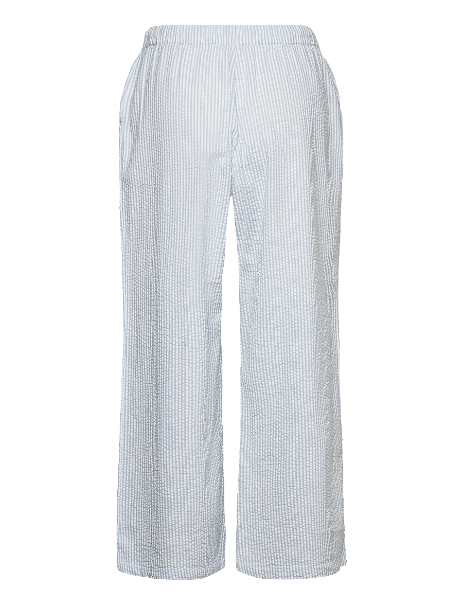 Lindex - Pyjama trousers in seersucker - pyjamasbyxor - blue - 2