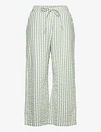 Trousers pyjama seersucker - DUSTY GREEN