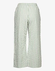 Lindex - Trousers pyjama seersucker - de laveste prisene - dusty green - 1