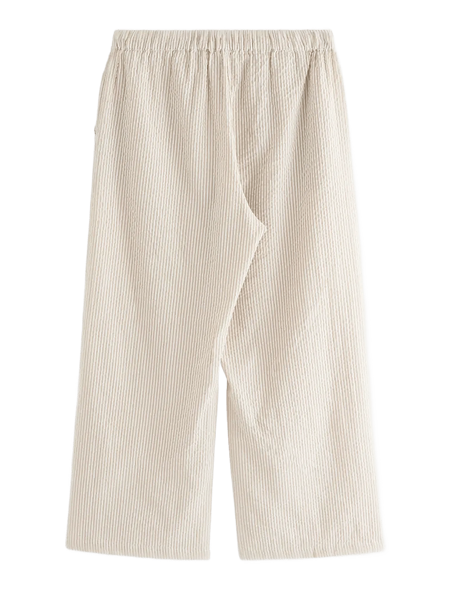 Lindex - Pyjama trousers in seersucker - pidžaamapüksid - light dusty khaki - 2