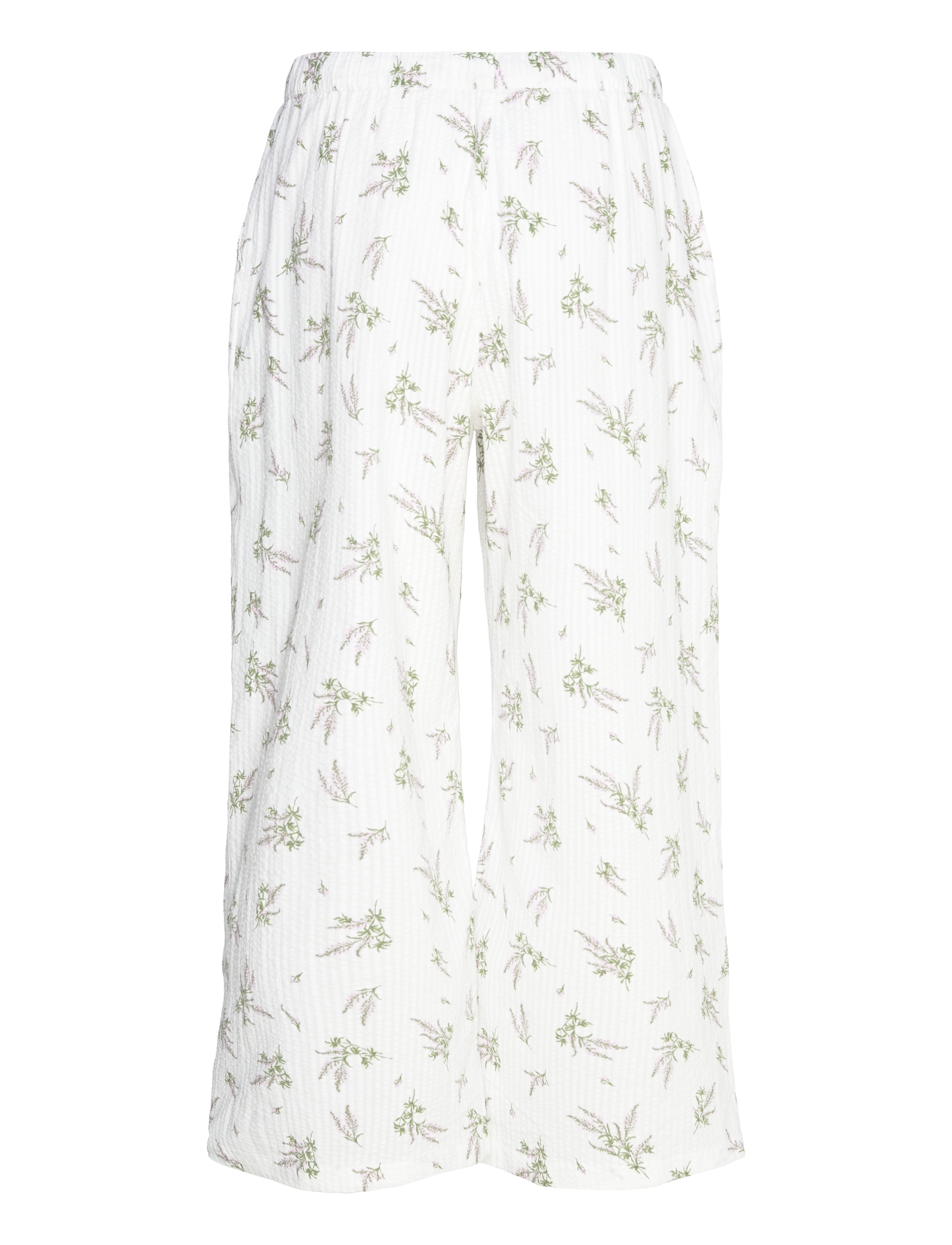 Lindex - Cropped pyjama trousers in seersucker - pidžaamapüksid - light pink - 1