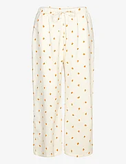 Lindex - Trousers pyjama seersucker - laagste prijzen - off white - 0