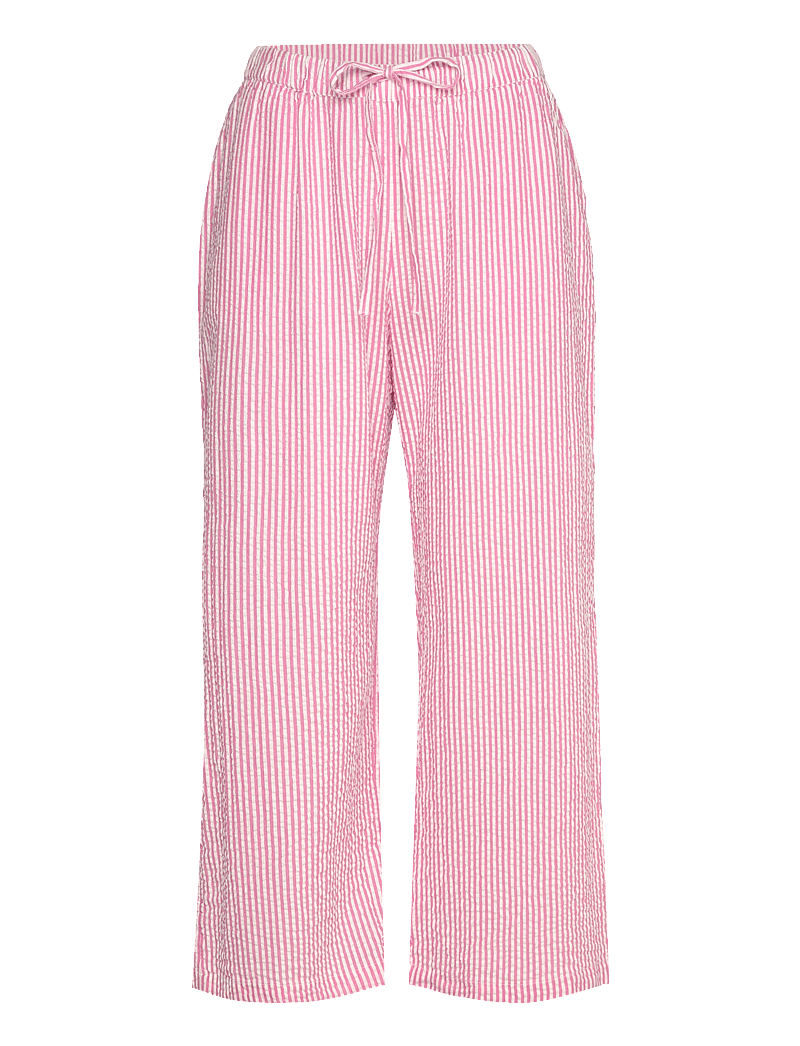 Lindex - Trousers pyjama seersucker - pyjamahose - pink - 1