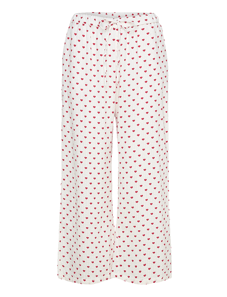 Lindex - Pyjama trousers in seersucker - pidžaamapüksid - red - 1